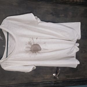 Maurices knotted front sunflower shirt